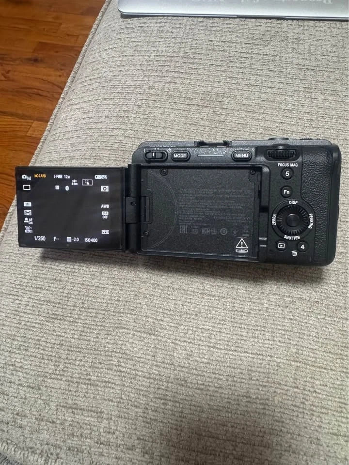 Sony FX3 frame cinema line camera with the lens